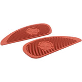 Maxbell Motorcycle Gas Tank Pad Traction Side Fuel Knee Grip Decal Cafe Racer Red
