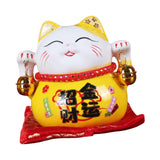 Maxbell Creative Lucky Cat Piggy Bank Animal Statue for Table Centerpiece Office StyleD