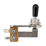 Maxbell Right Angle Toggle Switch 3 Way Switch Electric Guitar  Black and Silver