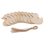 Maxbell 10x Unfinished Wood cutouts animal Shapes Craft Xmas Tags duck 80x80x2mm
