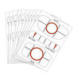 Maxbell Set of 10 Golf Impact Labels Alignment Training Aid for Outdoors Beginner