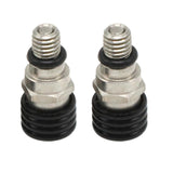 Maxbell 2 Pieces M5 0.8mm Fork Air Bleeder Pressure Valve for Motorbike Durable Black