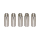 Max 5Pcs Double End Stainless Steel Hose Pipe Extension Connector Adapter  50mm