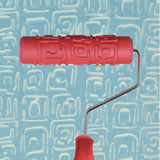 Max Maxb 7-Inch Assorted Embossed Pattern Painting Roller with Plastic Handle 13