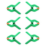 Maxbell 6Pcs 2 inch Plastic Nylon Spring Clamp Photography Background A Clips Green