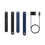 Maxbell 3.3Ft USB Charging Cable + Soft Adjustable Wrist Watch Band for Fitbit Alta