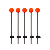 Maxbell 5Pcs Ice Fishing Rod Top Tip Portable Easy Using for Reservoirs River Small