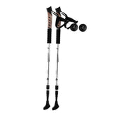 Maxbell 2pcs Folding Trekking Walking Hiking Sticks Poles Camping Cane Bag Silver