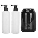 Maxbell Single Bottle Massage Oil Heater Small Multifunction with 2Pcs Empty Bottles Black