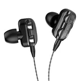 Max Maxb Single Speaker 1.2M Wired 3.5MM Earphone Earbuds HiFi Stereo Headset Black