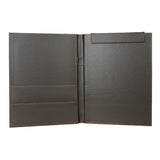 Maxbell PU Leather Menus Resume Portfolio Contract Folder Pad A4/A6 Coffee 49x32.5cm - Aladdin Shoppers