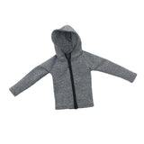 Maxbell 1/6 Mans Long Sleeve Sweater Sports Jacket for 12'' Male Action Figure Gray