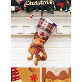 Maxbell Christmas Stocking 3D Plush Cuff Socks Bag for Party Decoration Accessory 03