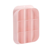 Maxbell Hanging Closet Organizer 9 Cell Portable Dividers for Belts Bra Socks PInk