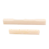 Maxbell Guitar Ukulele Buffalo Bone Bridge Saddle Nut Guitar Replacement Parts