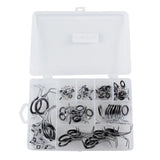 Max 85Pcs Stainless Steel Fishing Rod Guides Ring Rod Repair Kit DIY Eye Rings