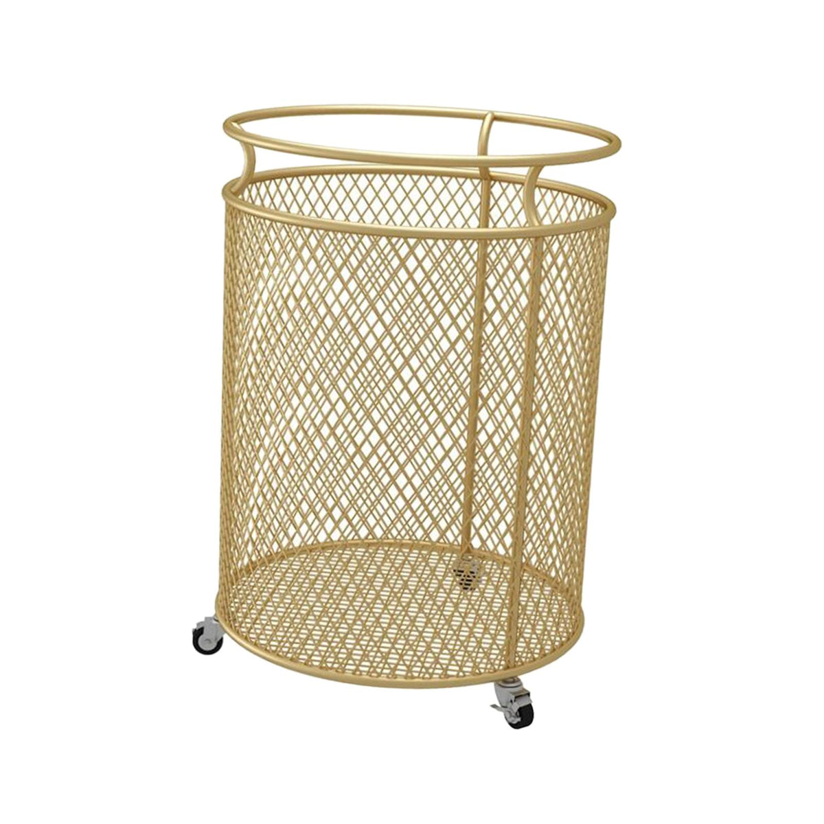 Maxbell Laundry Hamper Metal Organizer Hamper Basket for Indoor Aureate