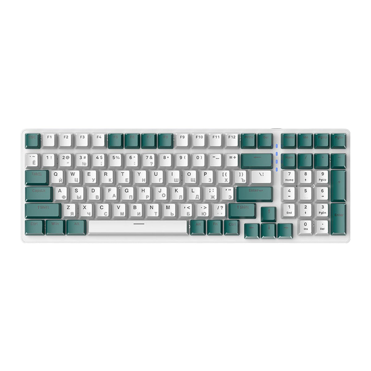 Maxbell Russian Mechanical Keyboard Backlit 98% Allocation for PC Laptop Gamer Style D