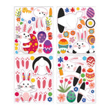 Maxbell 4 Sheets Happy Easter Stickers Decals Embellishments for Party Windows