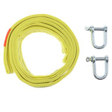 Max 16FT Heavy Duty Tow Strap with Hooks 5Tons Capacity Rope 660G