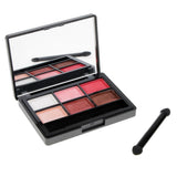 Max 6 Color Pearl Glitter Eye Shadow Powder Palette Matt Eyeshadow Cosmetic Kit 01#Pretty Pink