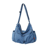 Maxbell Durable Hobo Bag Casual Tote Stylish Handbag Multipurpose for Trip Work Gym Light Blue