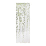 Maxbell Modern Sheer Curtain Green Window Draperies Washable for Living Room Bedroom 270cm