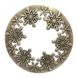 Maxbell Antique Candle Cover Candles Shades Sleeves Metal Jar Candle Lid Topper Bronze