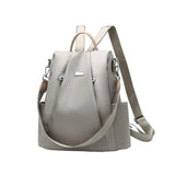 Maxbell Women Ladies Anti Theft Backpack Shoulder Bag Casual Rucksack Waterproof Gray
