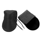 Maxbell 2x Summer Motorcycle Handlebar Muffs Waterproof Easy Installation Hand Muffs Solid Black