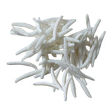 Maxbell 100x Maggot Grub Scary and Disgusting Halloween Birthday Gift white