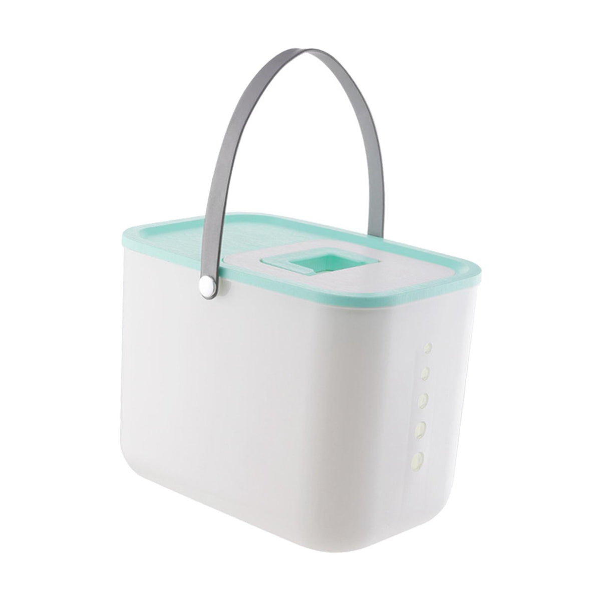 Maxbell Rice Container BPA Free Airtight Lid Multifunctional with scoop & Handles Green