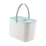 Maxbell Rice Container BPA Free Airtight Lid Multifunctional with scoop & Handles Green