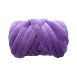 Maxbell Chunky Yarn Durable Comfortable for Crocheting Hand Knitting Weaving Violet