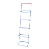 Max 5-Tier Shoe Stand Rack Organizer Entryway Shoe Holder Storage Shelf White