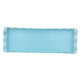 Maxbell Rectangular Serving Plate Cupcake Cake Dish Tray Kitchen Platter Blue