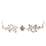 Maxbell Bridal Rhinestone Flower Tiara Crown Hairband Wedding Party Hair Costume E