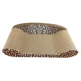 Maxbell Cat Scratcher Sofa Pad Scratching Board Corrugated Bed Grind Claws Leopard Print