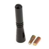 Maxbell Antenna Mini 6cm/2.4inch Car Universal Radio Mast short Alloy Aluminum Black