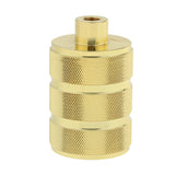 Max E27 Base Round Light Bulb Lamp Socket Holder Adapter gold