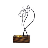 Maxbell Looking up Women Face Figures Statue Incense Burner Human Sculptures for Home Black