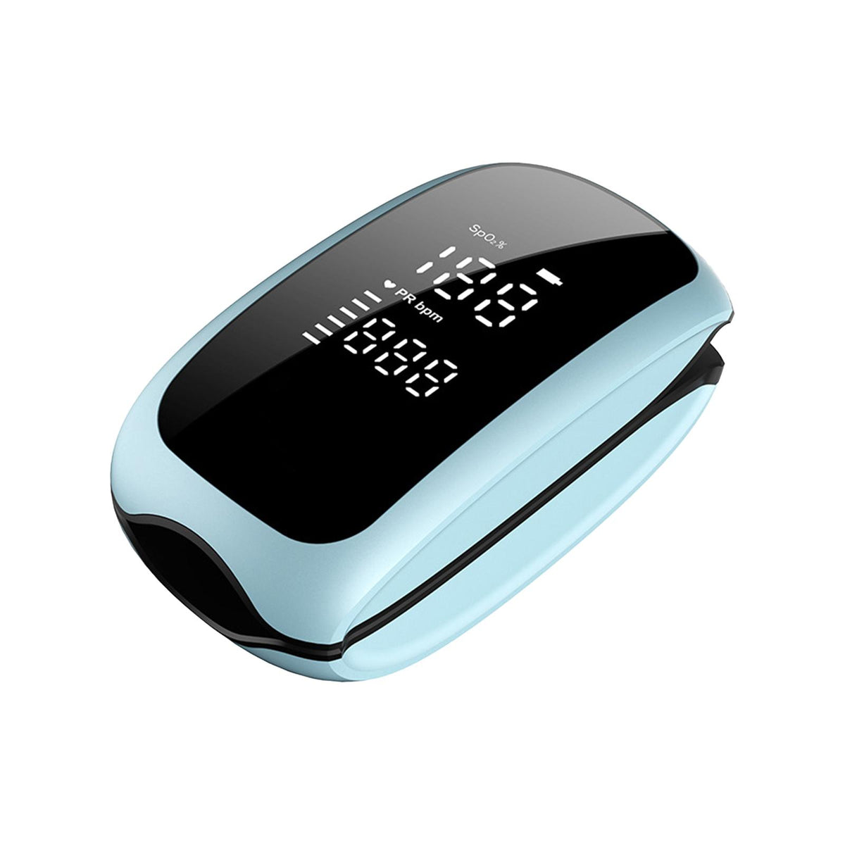 Maxbell Portable Fingertip Pulse Oximeter Blood Oxygen Saturation Monitor  Blue