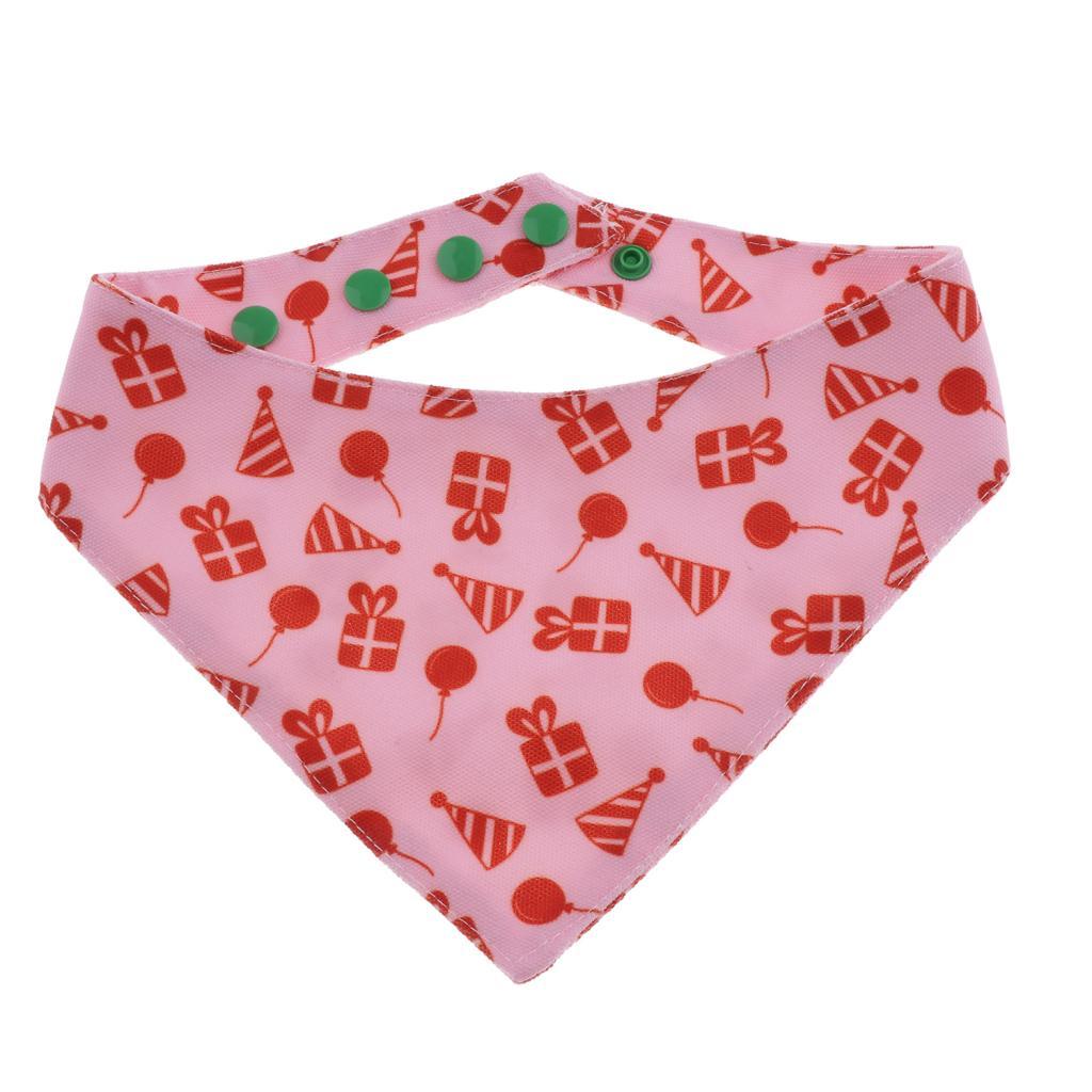 Max Dog Cat  Scarf Decorative Saliva Towel For Small Medium Dog Cat Pink-S