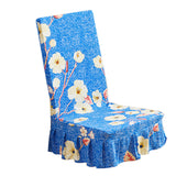 Max Household Stretchy Chair Cover for Dining Room,Wedding etc Floral Blue