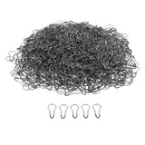 Maxbell 1000 Pcs Metal Calabash Shape Gourd Pear Bulb Safety Pin Tag Fastener Black