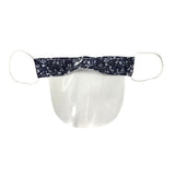 Maxbell Mini Reusable Face Cover Transparent Shield Safety Mouth Shield Flower 1