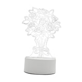 Maxbell Night Light Modern Portable Bedside Night Light for Bedroom Living Room Home Rose Plug