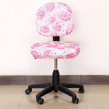 Max Elastic Separate Office Computer Rotating/Swivel Chair Cover  Rose_Pink