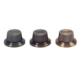 Maxbell 3pcs Bronze Speed Volume Tone Control Knobs For Electric Guitar