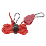 Maxbell Ratchet Hanger Rope Hanger Fast Locking Non Slip Secure Heavy Duty Wind Rope Red